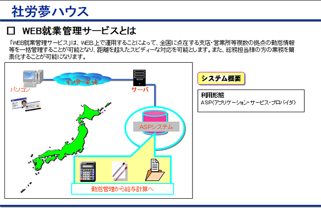 WEB就業管理サービスのご紹介。